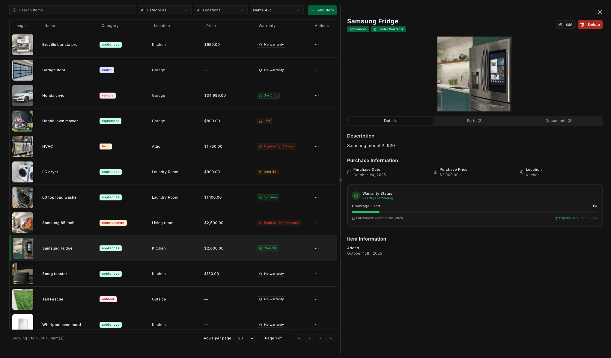 app screen